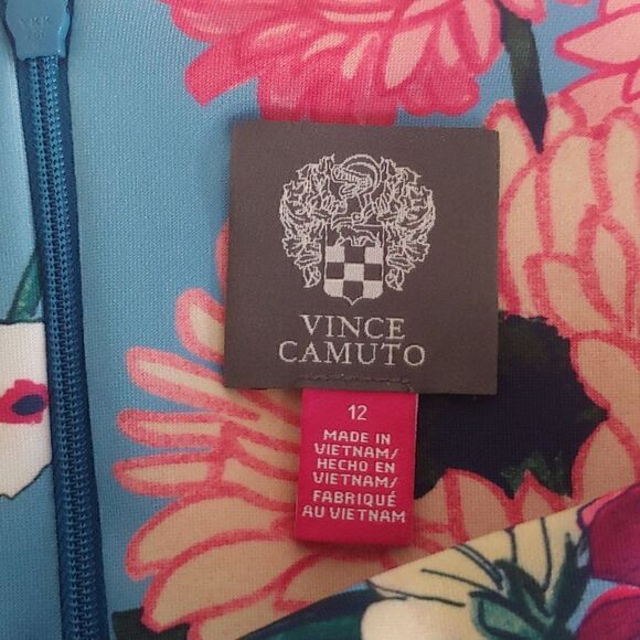 Vince Camuto Sleeveless Printed Floral Mini Dress Size 12 - Picture 6 of 9